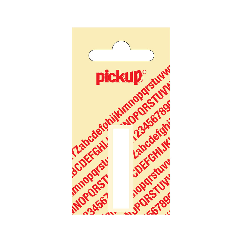 Plakletter Helvetica 40 mm - wit I - Helvetica - 31212040I - EAN 8711234102089 - zelfklevend vinyl