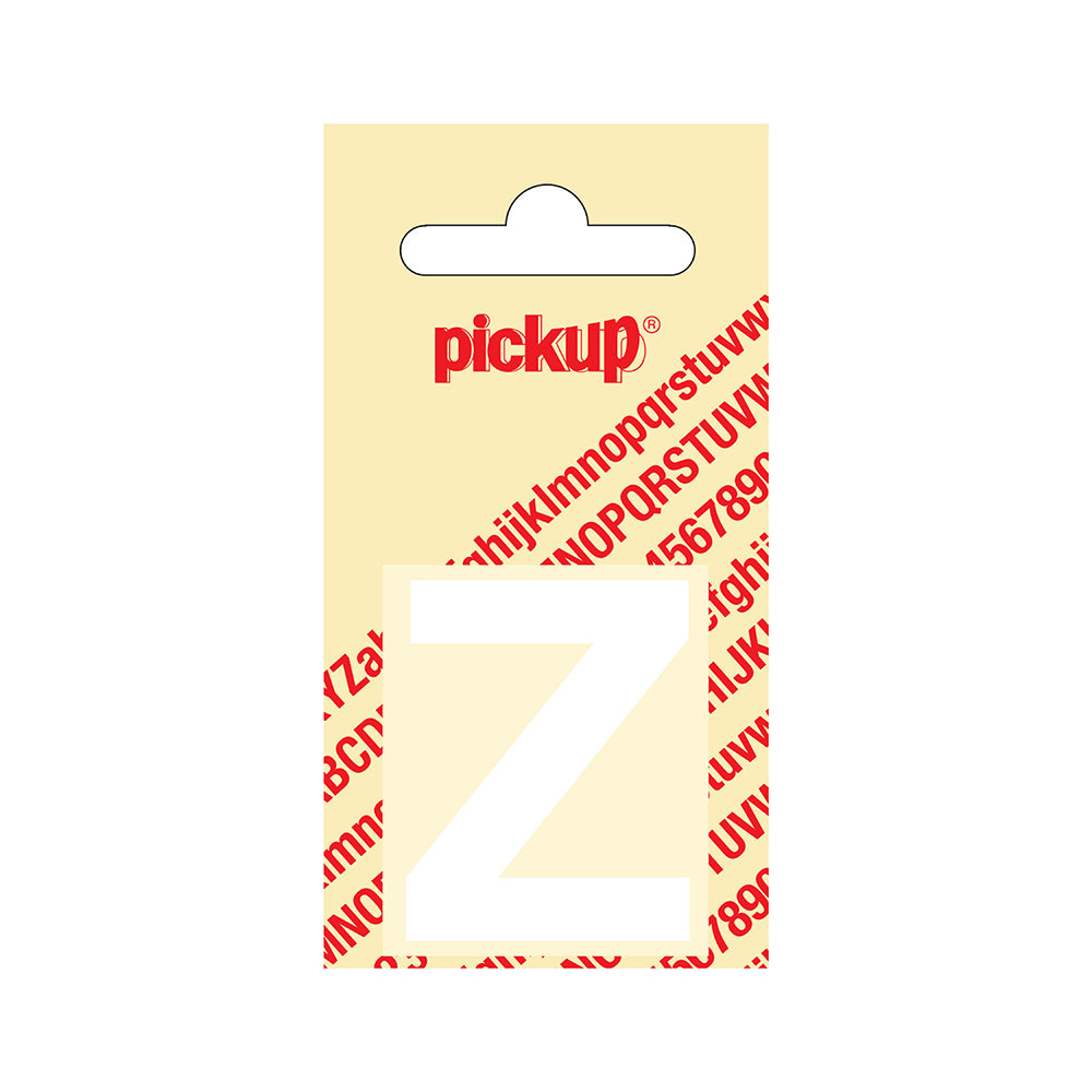 Plakletter Helvetica 40 mm - wit Z - Helvetica - 31212040Z - EAN 8711234102256 - zelfklevend vinyl