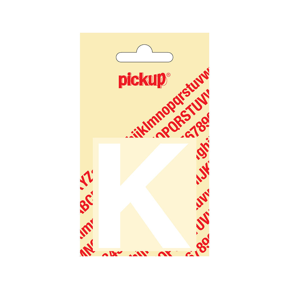 Plakletter Helvetica 60 mm - wit K - Helvetica - 31212060K - EAN 8711234122100 - zelfklevend vinyl