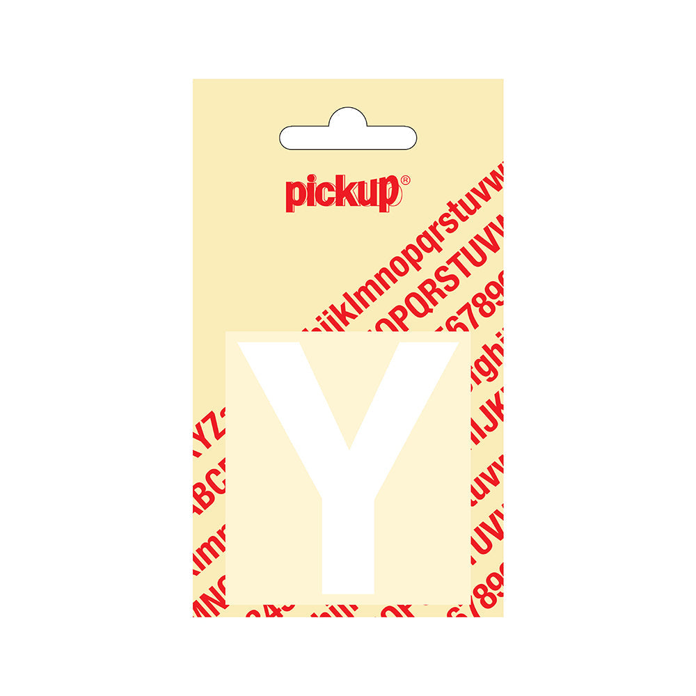 Plakletter Helvetica 60 mm - wit Y - Helvetica - 31212060Y - EAN 8711234122247 - zelfklevend vinyl