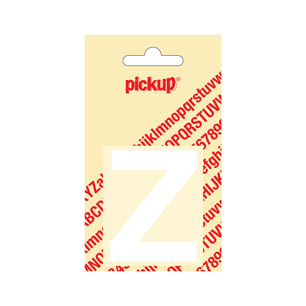Plakletter Helvetica 60 mm - wit Z - Helvetica - 31212060Z - EAN 8711234122254 - zelfklevend vinyl
