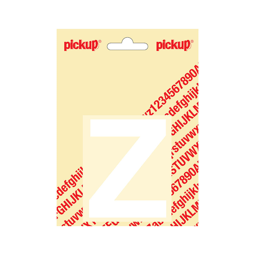 Plakletter Helvetica 80 mm - wit Z - Helvetica - 31212080Z - EAN 8711234132253 - zelfklevend vinyl