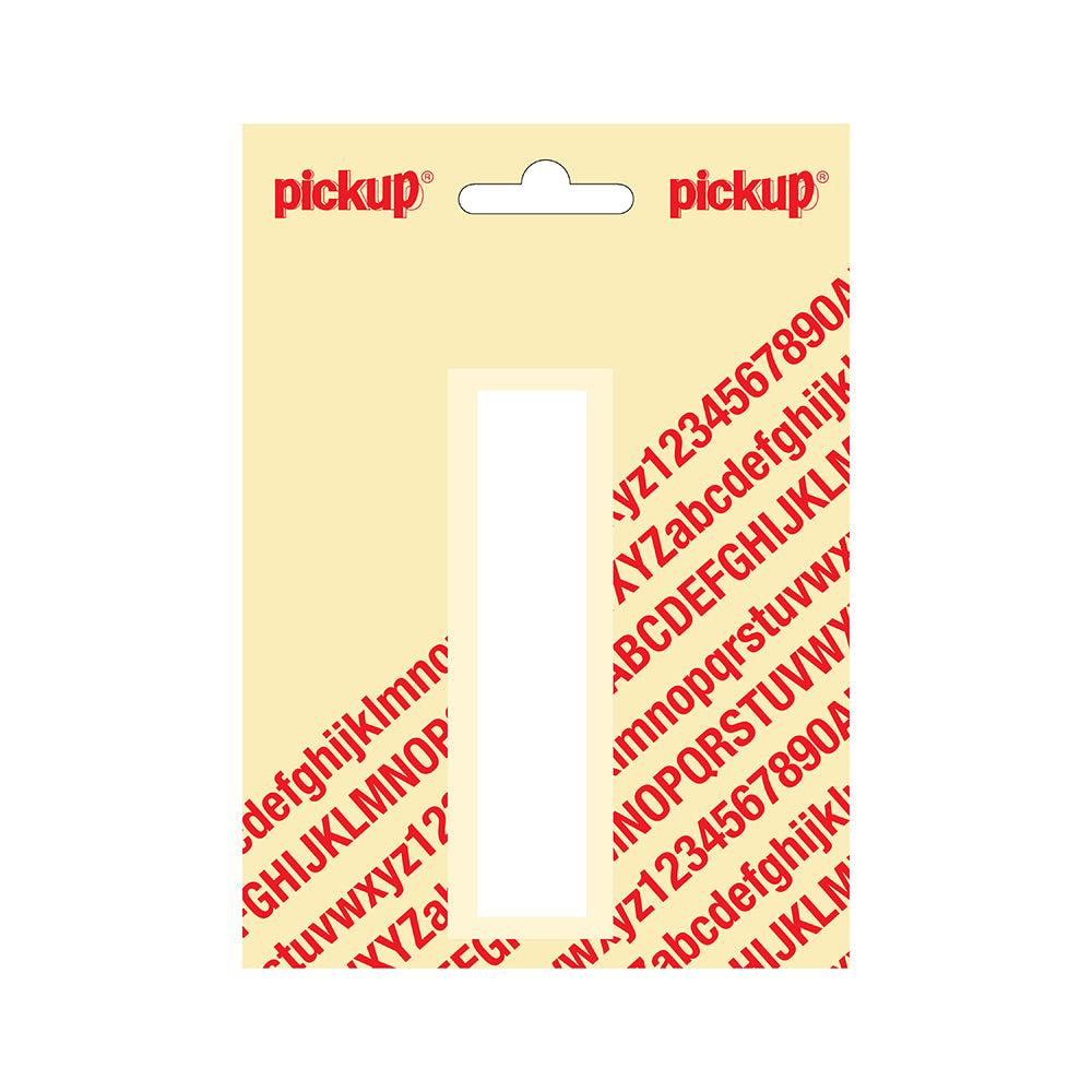 Plakletter Helvetica 100 mm - wit I - Helvetica - 31212100I - EAN 8711234142085 - zelfklevend vinyl