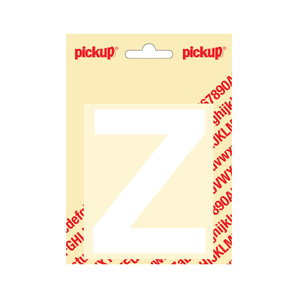 Plakletter Helvetica 100 mm - wit Z - Helvetica - 31212100Z - EAN 8711234142252 - zelfklevend vinyl