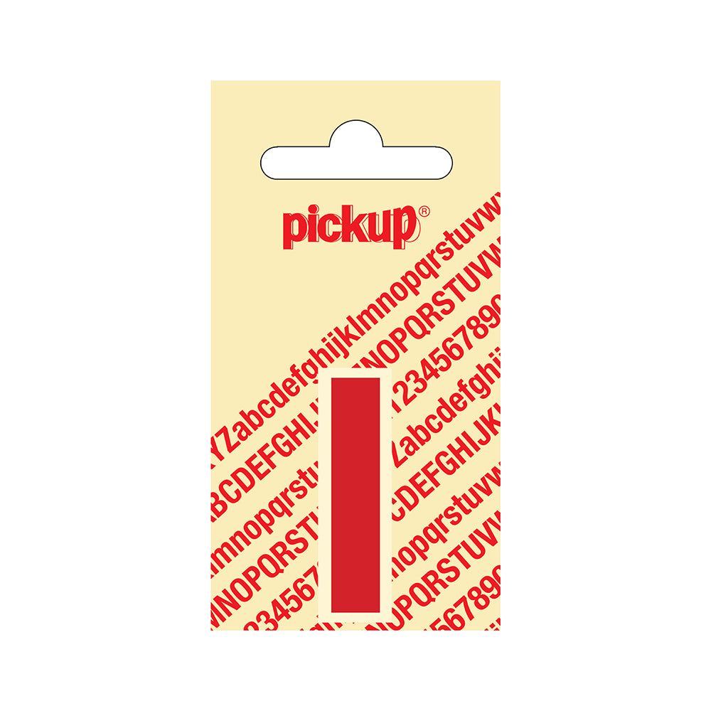 Plakletter Helvetica 40 mm - rood I - Helvetica - 31222040I - EAN 8711234103086 - zelfklevend vinyl