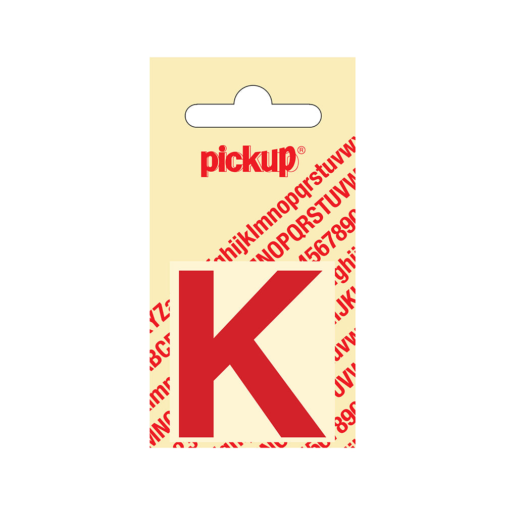 Plakletter Helvetica 40 mm - rood K - Helvetica - 31222040K - EAN 8711234103109 - zelfklevend vinyl