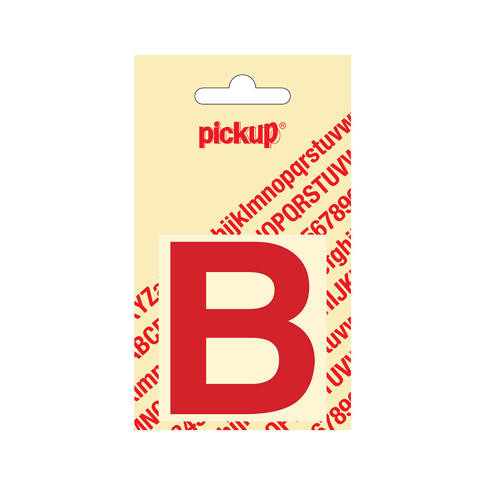Plakletter Helvetica 60 mm - rood B - Helvetica - 31222060B - EAN 8711234123015 - zelfklevend vinyl