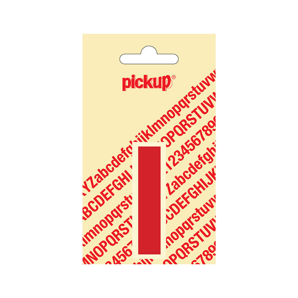 Plakletter Helvetica 60 mm - rood I - Helvetica - 31222060I - EAN 8711234123084 - zelfklevend vinyl