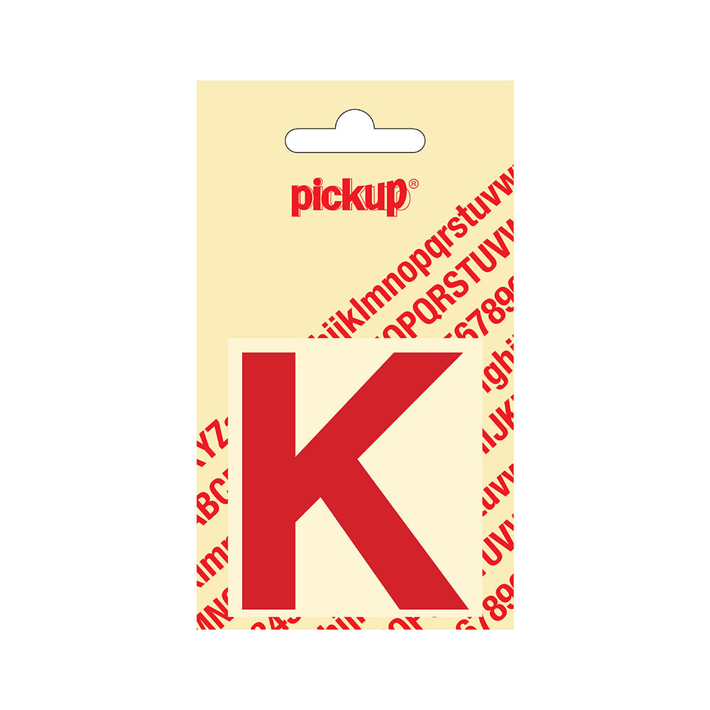 Plakletter Helvetica 60 mm - rood K - Helvetica - 31222060K - EAN 8711234123107 - zelfklevend vinyl
