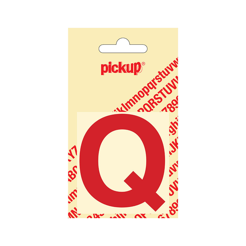 Plakletter Helvetica 60 mm - rood Q - Helvetica - 31222060Q - EAN 8711234123169 - zelfklevend vinyl