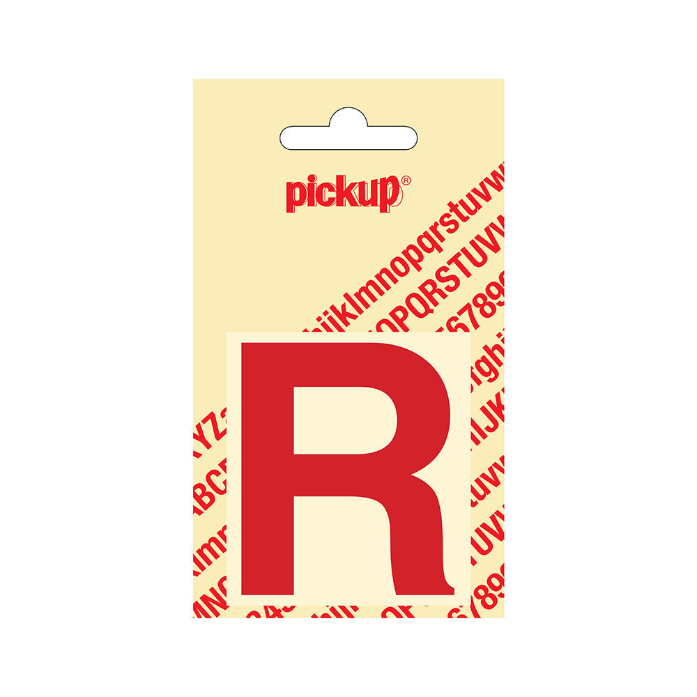 Plakletter Helvetica 60 mm - rood R - Helvetica - 31222060R - EAN 8711234123176 - zelfklevend vinyl