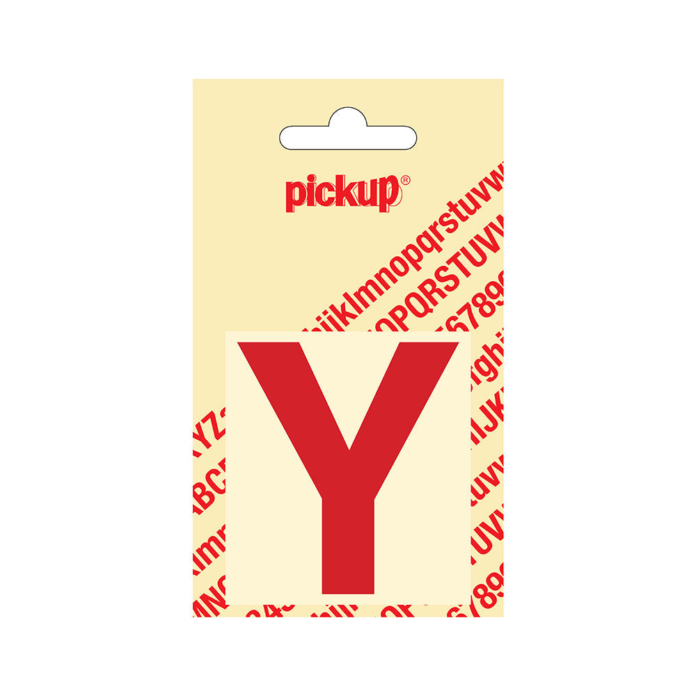 Plakletter Helvetica 60 mm - rood Y - Helvetica - 31222060Y - EAN 8711234123244 - zelfklevend vinyl