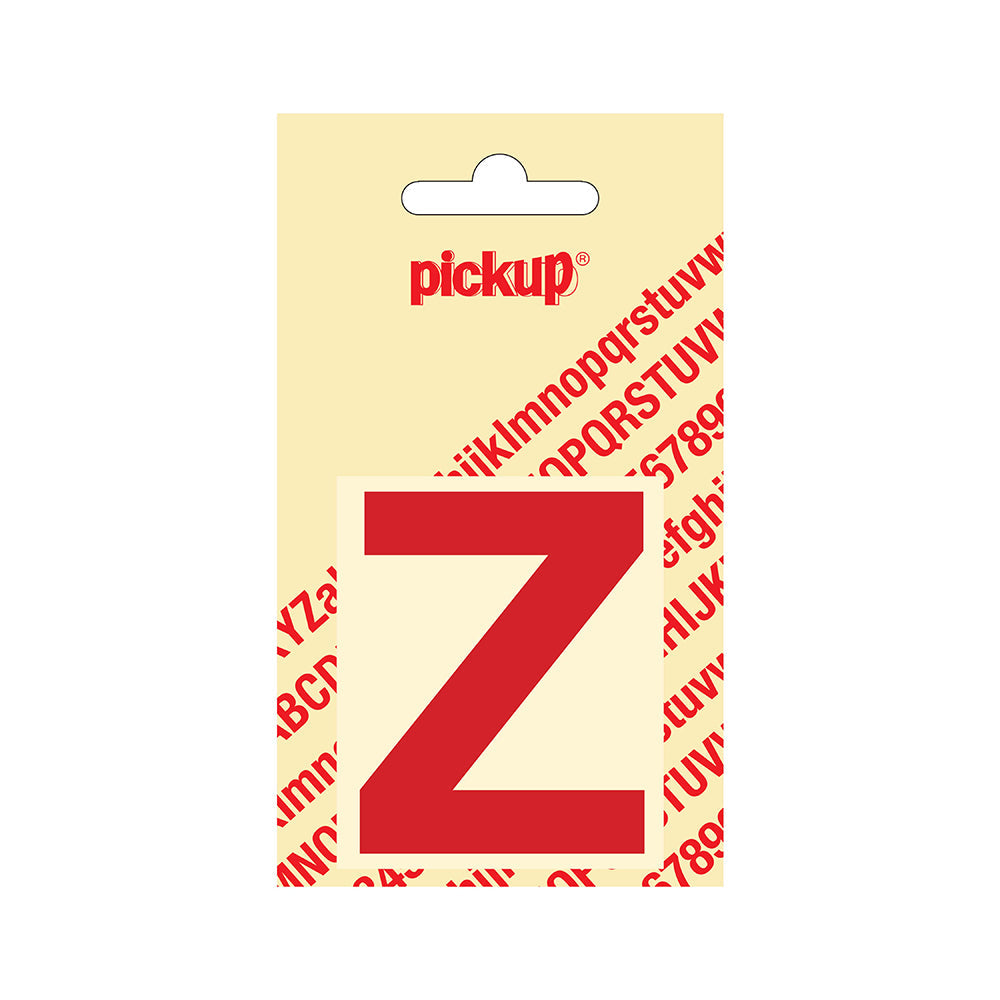 Plakletter Helvetica 60 mm - rood Z - Helvetica - 31222060Z - EAN 8711234123251 - zelfklevend vinyl