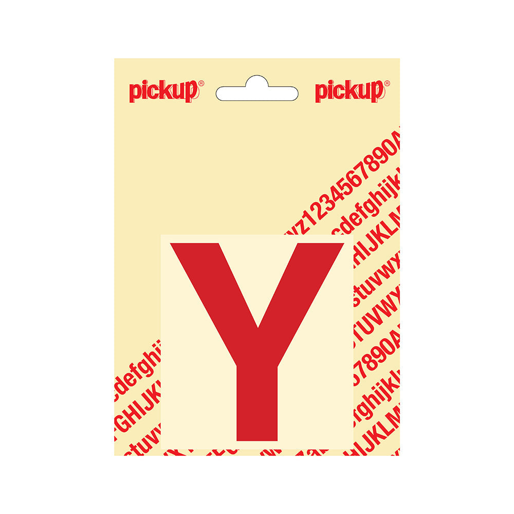 Plakletter Helvetica 80 mm - rood Y - Helvetica - 31222080Y - EAN 8711234133243 - zelfklevend vinyl