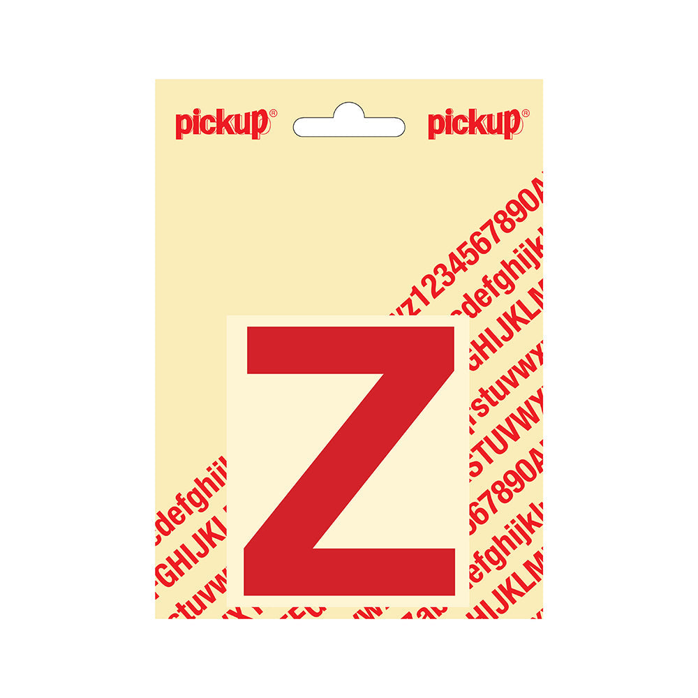 Plakletter Helvetica 80 mm - rood Z - Helvetica - 31222080Z - EAN 8711234133250 - zelfklevend vinyl