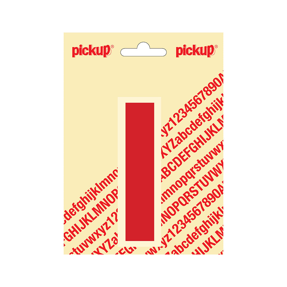 Plakletter Helvetica 100 mm - rood I - Helvetica - 31222100I - EAN 8711234143082 - zelfklevend vinyl