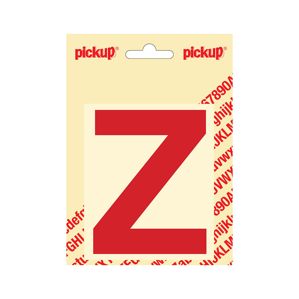 Plakletter Helvetica 100 mm - rood Z - Helvetica - 31222100Z - EAN 8711234143259 - zelfklevend vinyl