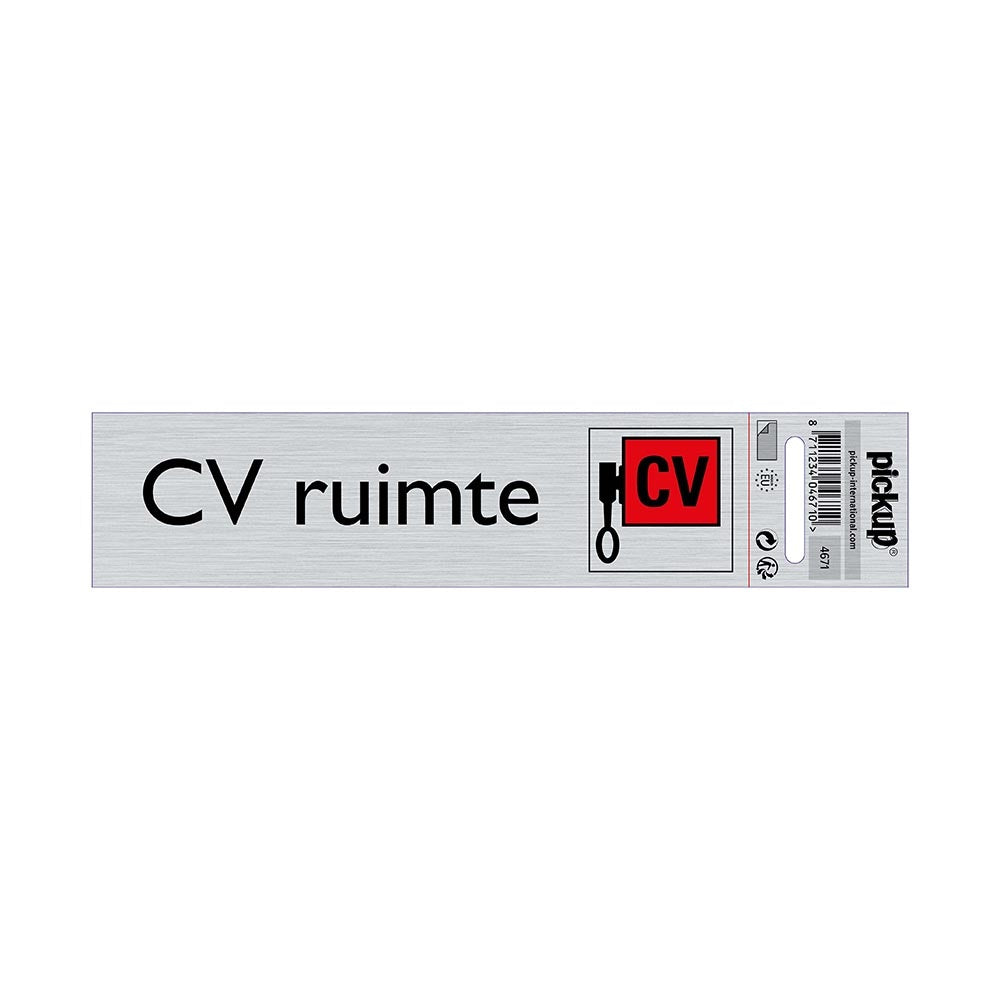 Route Alulook 165x44 mm - CV Ruimte - 4671 - EAN 8711234046710 - zelfklevend kunststof aluminiumlook alulook