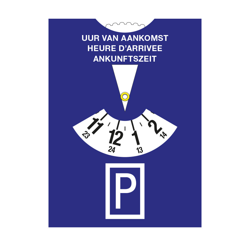 Parkeerschijf electrostatisch - - 4908011000 - EAN 5425004911742 - kunststof electrostatisch