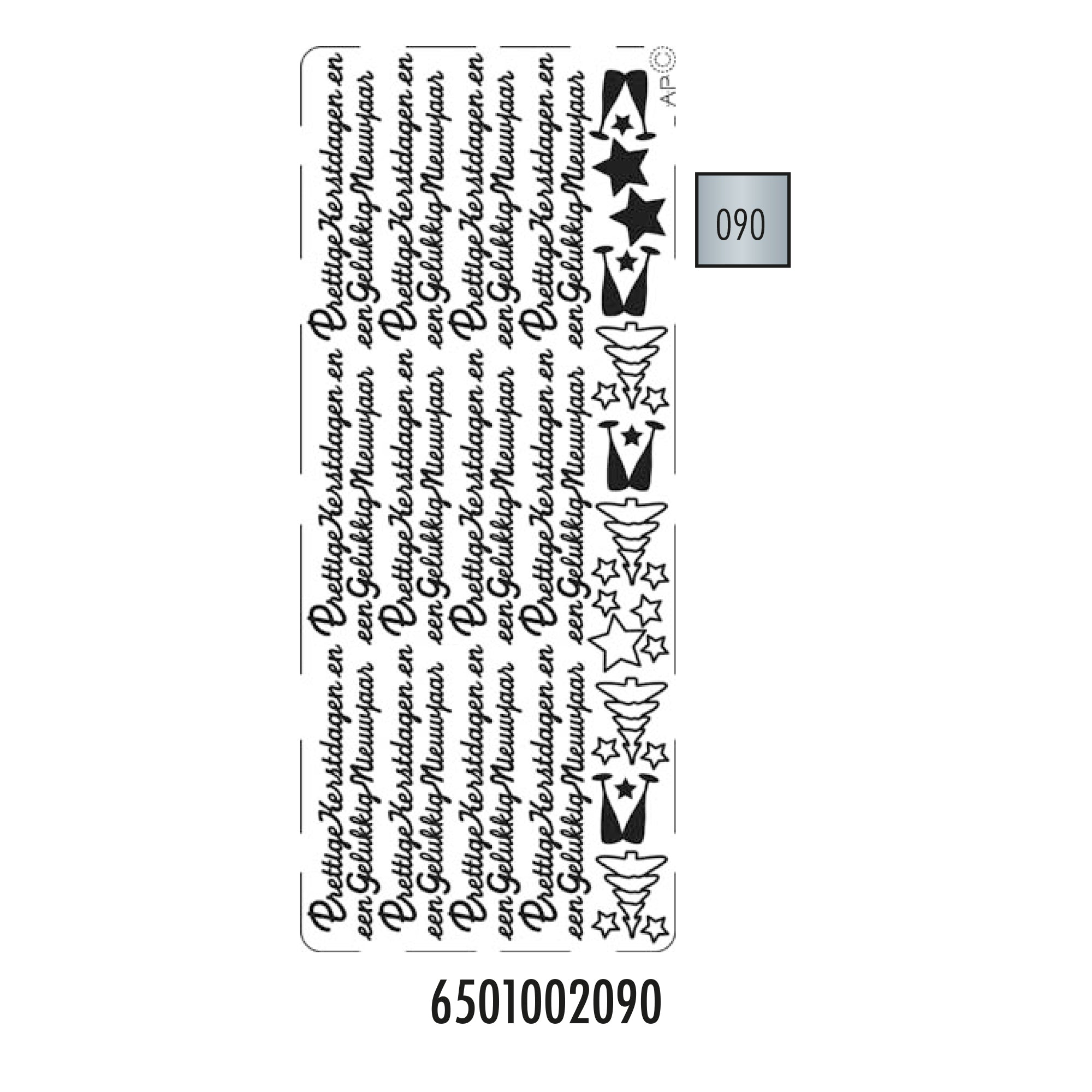 Hobbysticker 002 zilver 6501002090 EAN 8711234414960