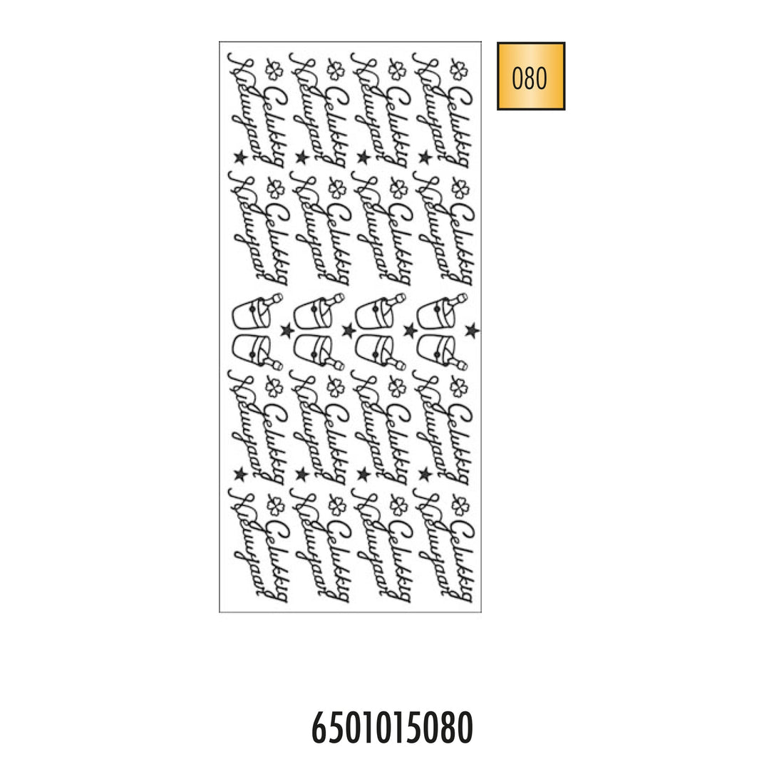 Hobbysticker 015 goud 6501015080 EAN 8711234415301