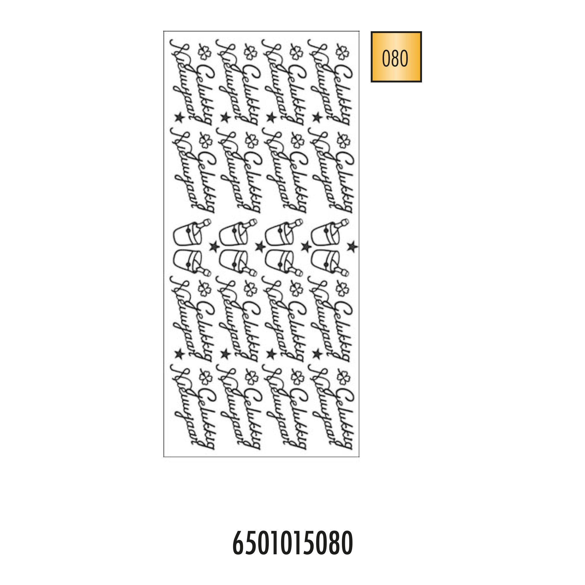 Hobbysticker 015 goud 6501015080 EAN 8711234415301