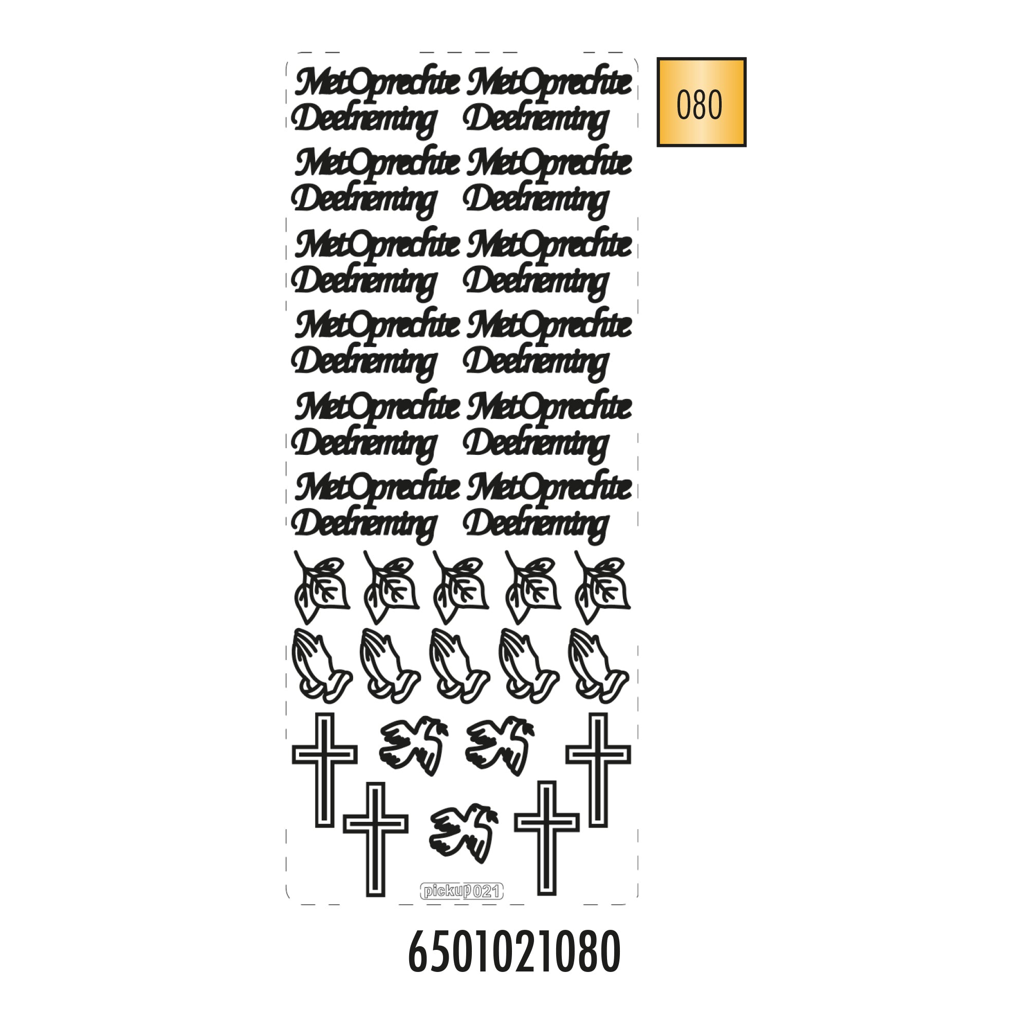 Hobbysticker 021 goud 6501021080 EAN 8711234415356