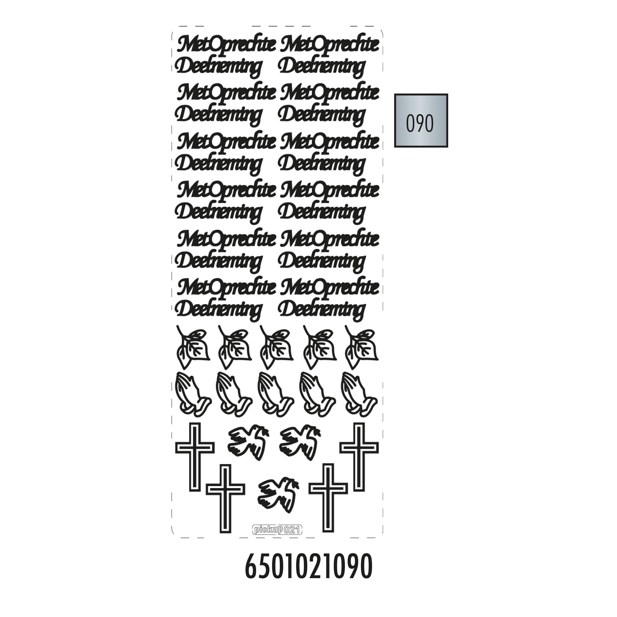 Hobbysticker 021 zilver 6501021090 EAN 8711234415363