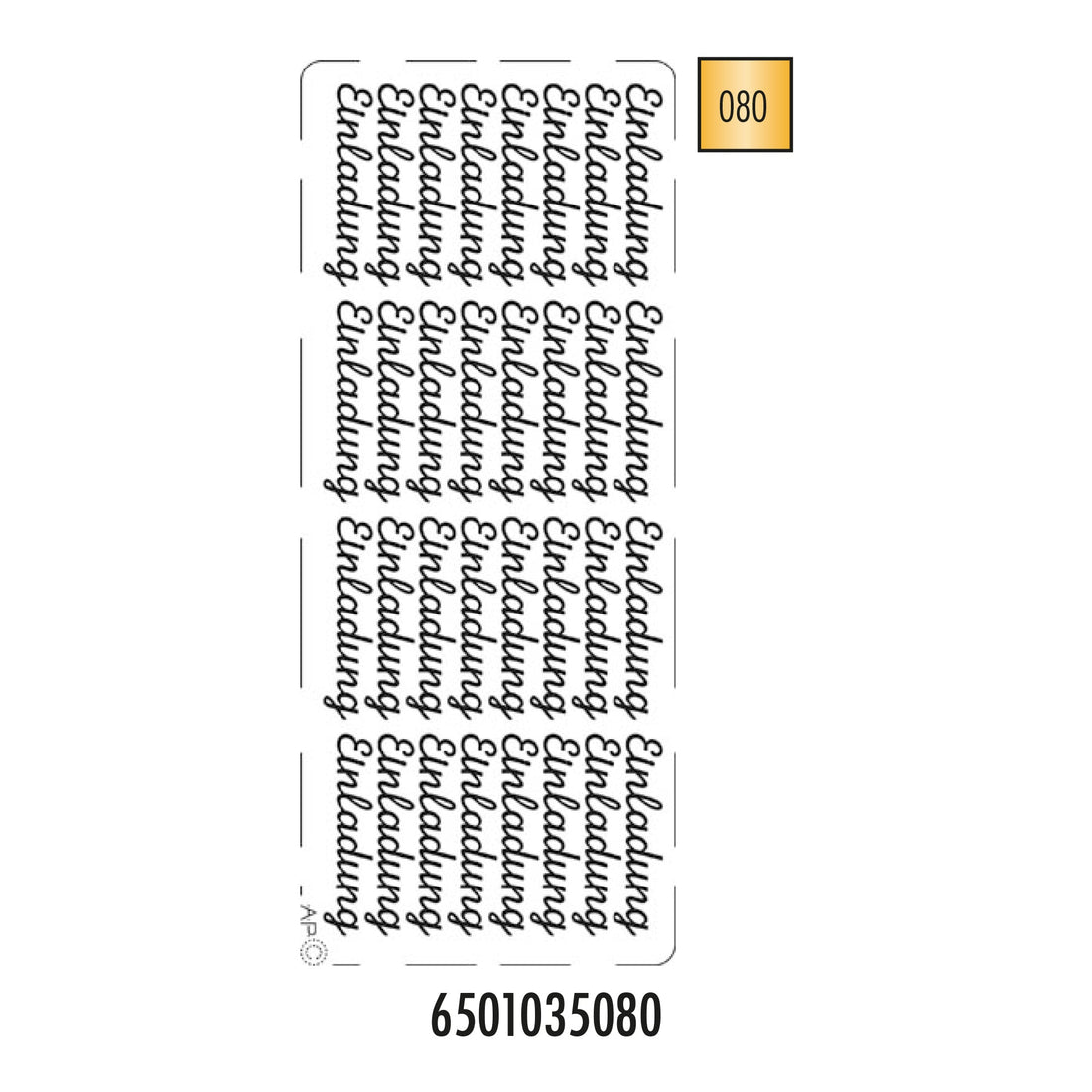 Hobbysticker 035 goud 6501035080 EAN 8711234415738