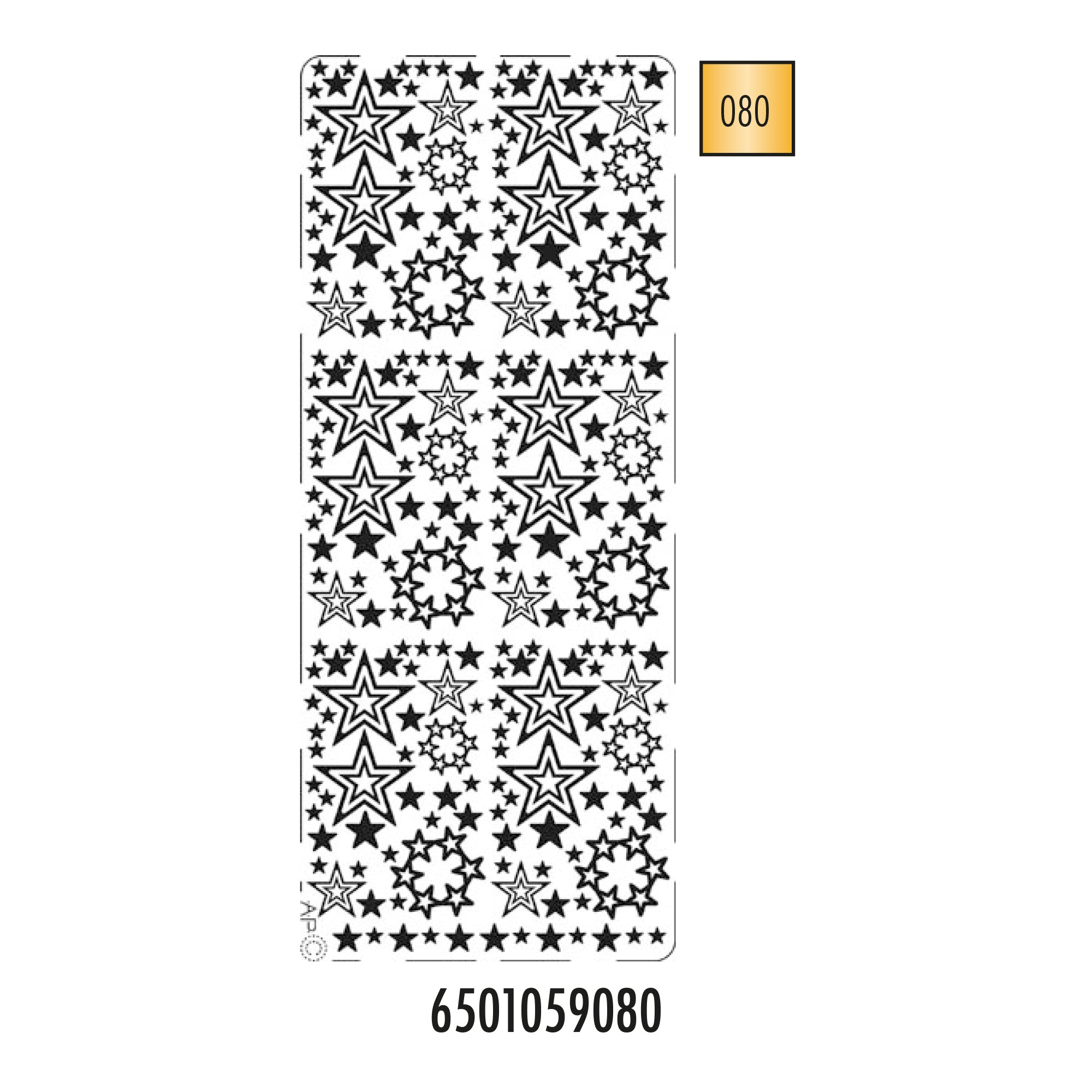 Hobbysticker 059 goud 6501059080 EAN 8711234416094