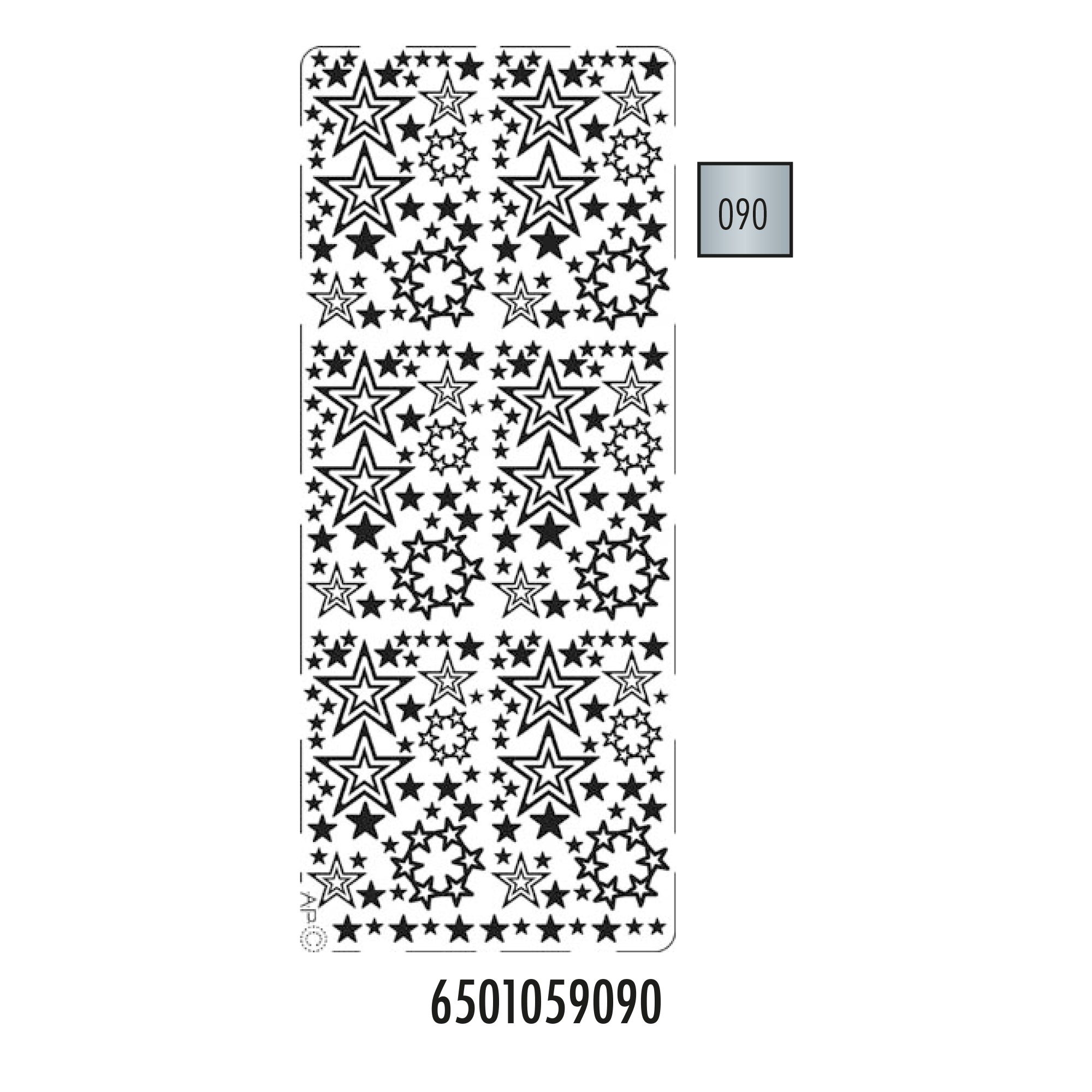 Hobbysticker 059 zilver 6501059090 EAN 8711234416100