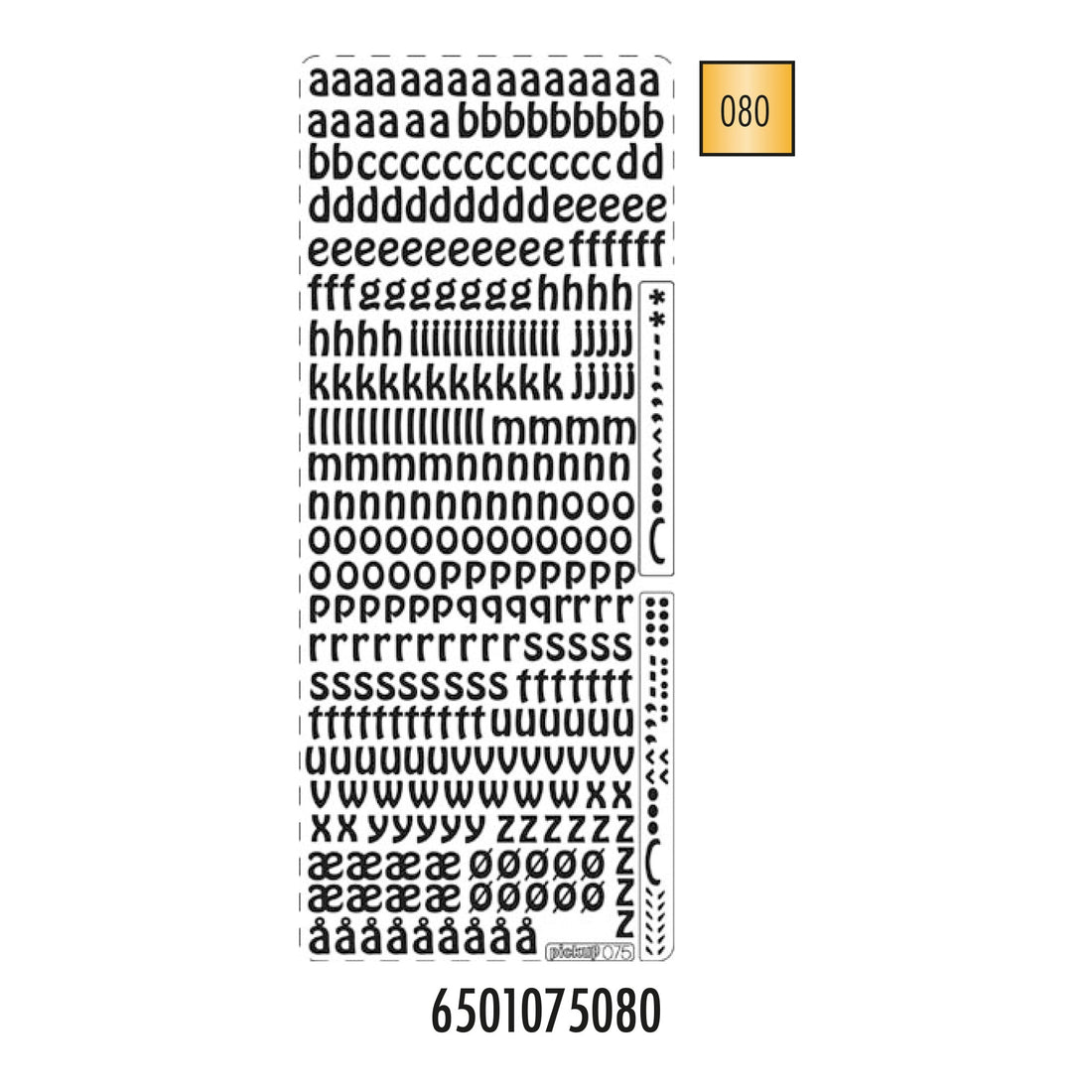 Hobbysticker 075 goud 6501075080 EAN 8711234416407