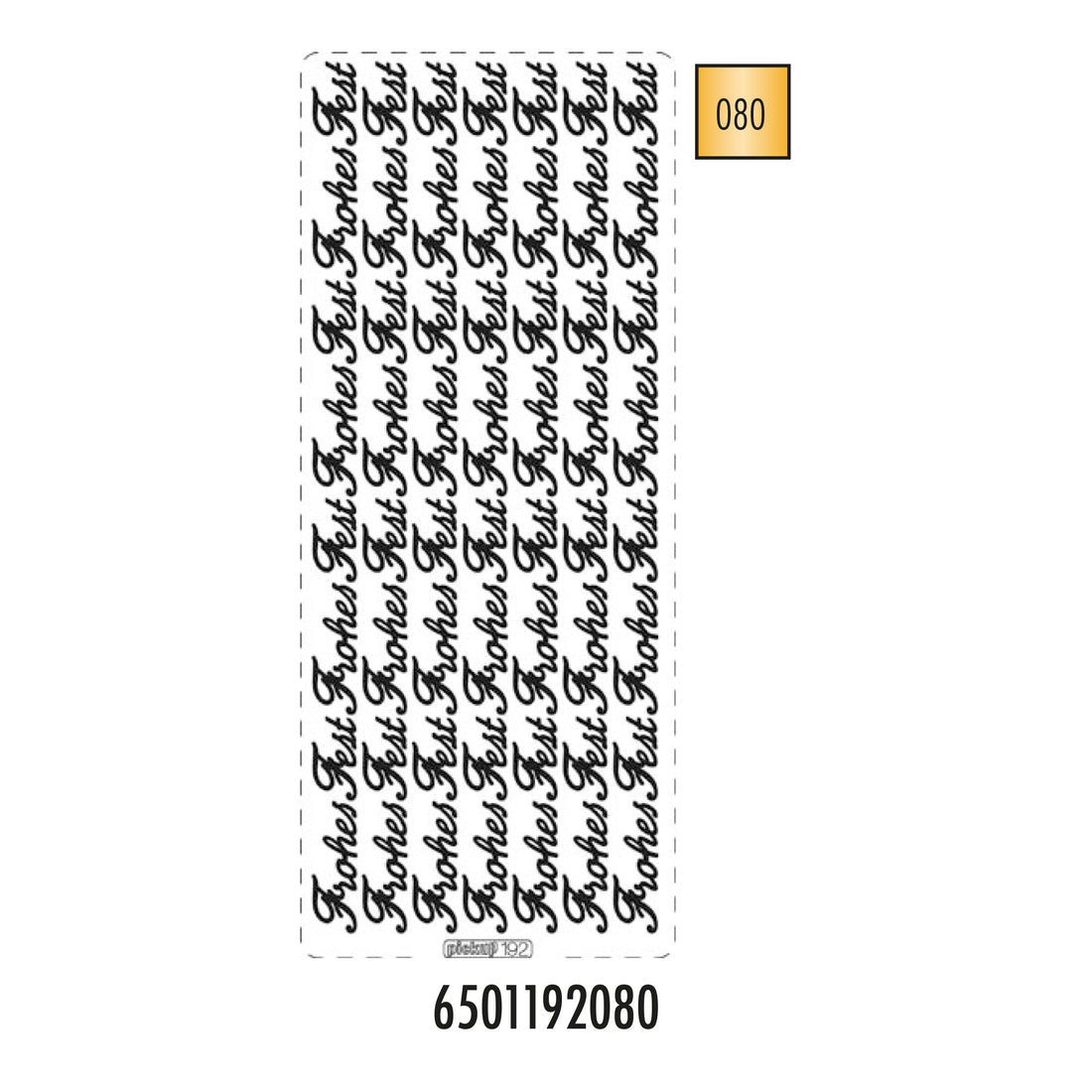 Hobbysticker 192 goud 6501192080 EAN 8711234418098