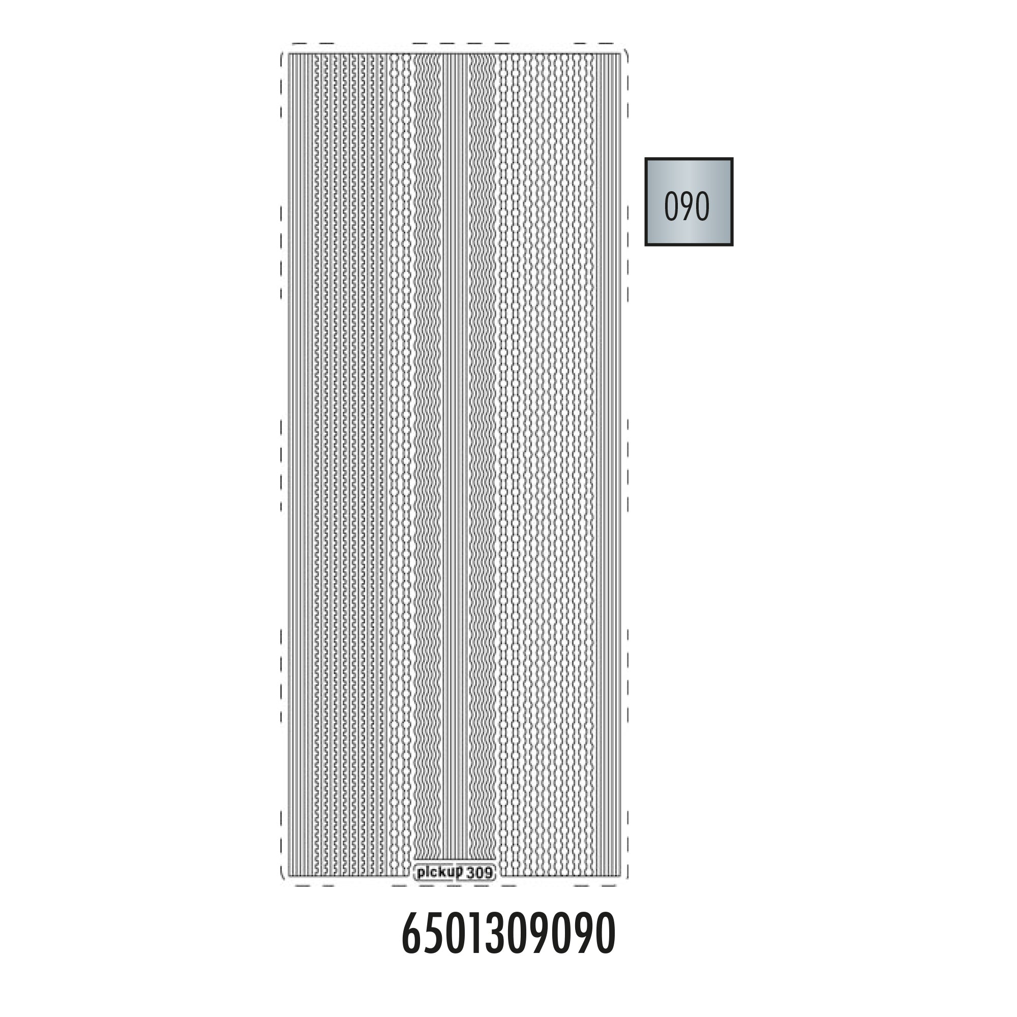 Hobbysticker 309 zilver 6501309090 EAN 8711234420435