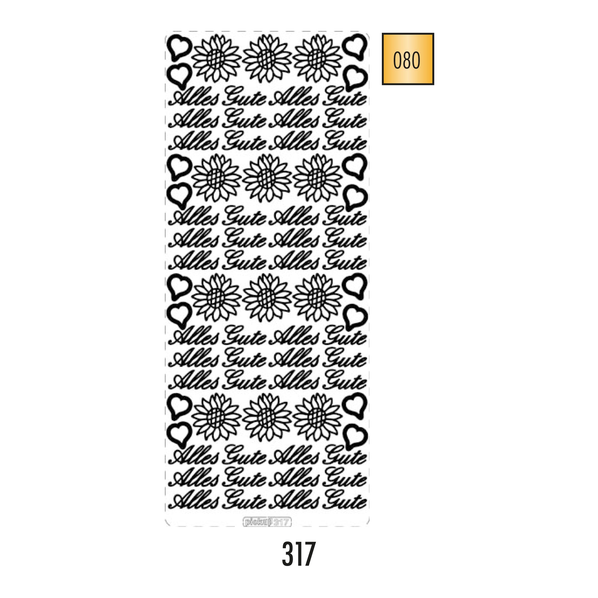 Hobbysticker 317 goud 6501317080 EAN 8711234420732