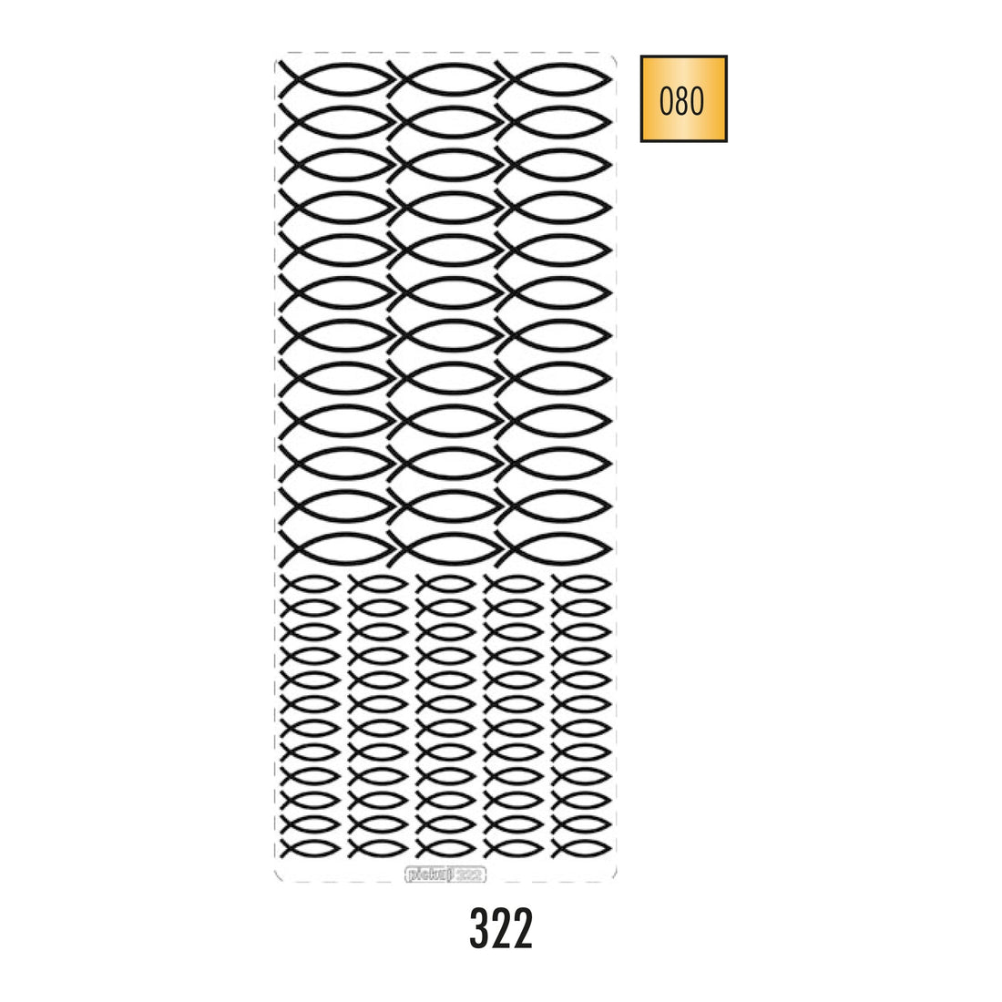Hobbysticker 322 goud 6501322080 EAN 8711234420831
