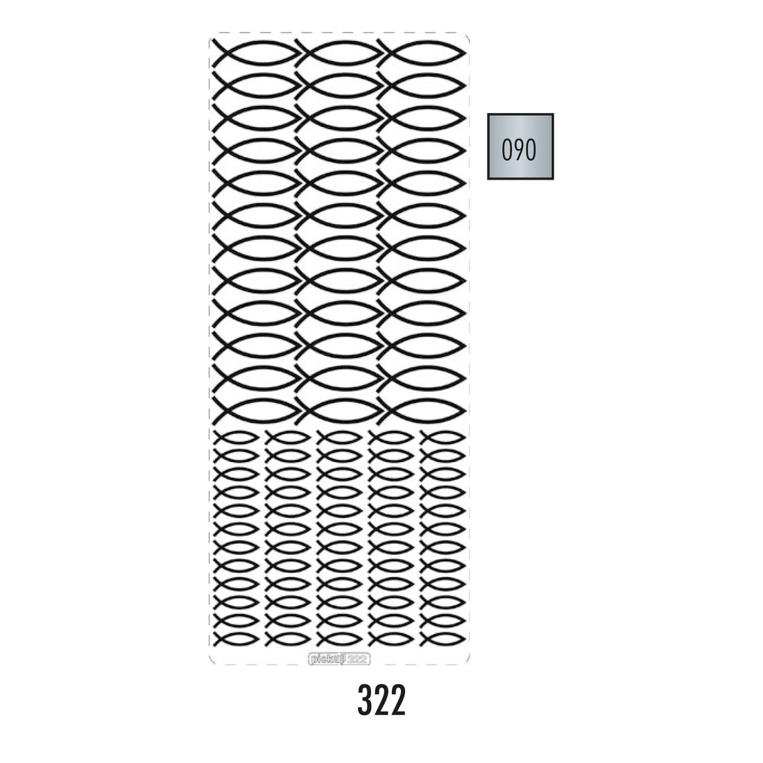 Hobbysticker 322 zilver 6501322090 EAN 8711234420848