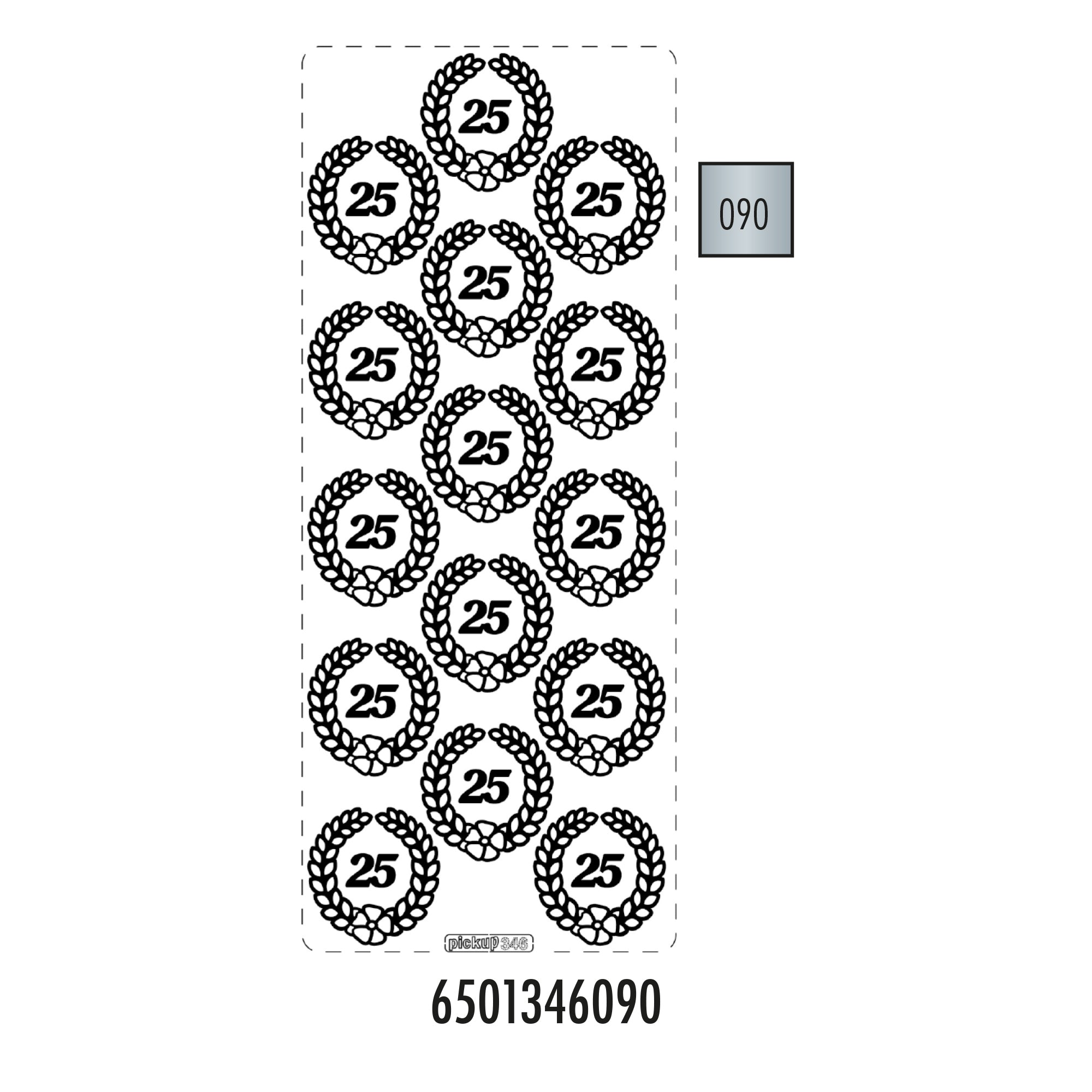 Hobbysticker 346 zilver 6501346090 EAN 8711234403018