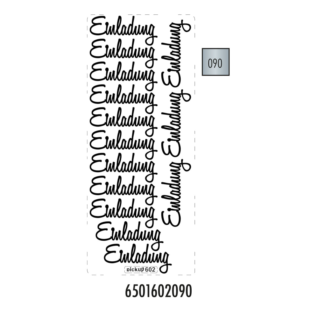 Hobbysticker 602 zilver 6501602090 EAN 8711234509451