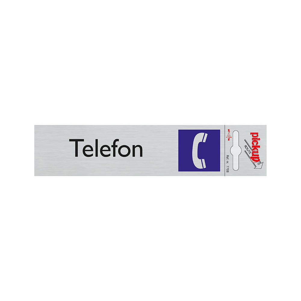 Route Alulook 165x44 mm - Telefon - 7708 - EAN 8711234077080 - zelfklevend kunststof aluminiumlook alulook