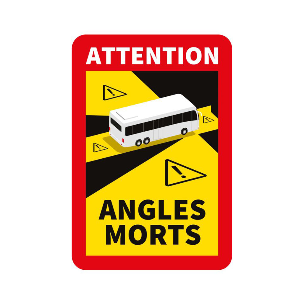 dode hoek magneetfolie Bus Touringcar 2 stuks - 25x17 cm - Angles Morts Transport en Commun Support magnétique magneet magnetisch 2 pcs 8099170001 EAN 8711234016089 Besluit nr. 2020-1396 van 17 november 2020 inzake de dodehoekborden op
voertuigen met een maximaal toegestaan gewicht van meer dan 3,5 ton