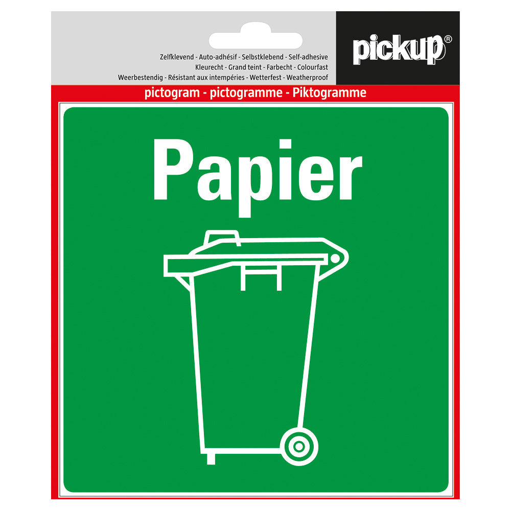 Pictogram Aufkleber 140x140 mm Papier P241-14 EAN 8711234339584