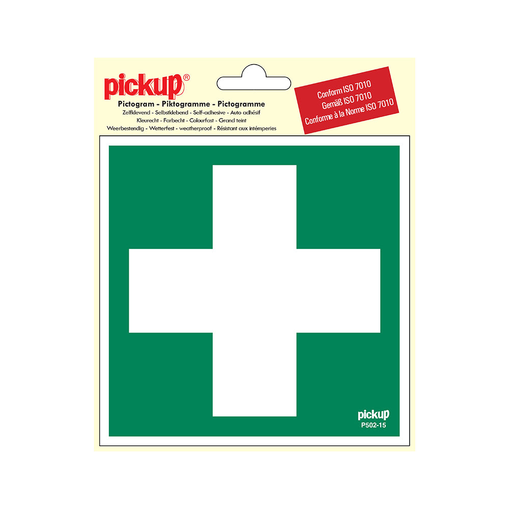Pictogram 150x150 mm - Eerste hulp - P502-15 - EAN 8711234376053 - zelfklevende vinyl sticker