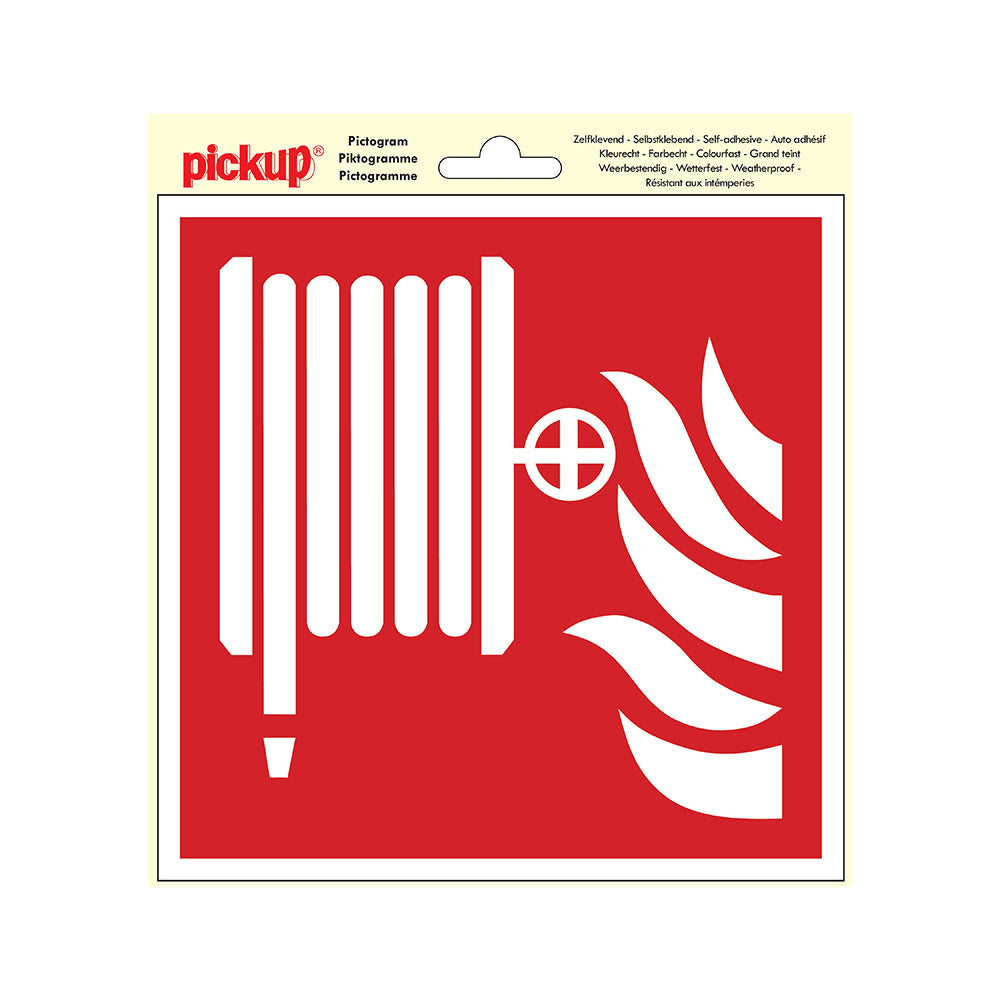 Pictogram 200x200 mm - Plaats blusmiddel - P611-20 - EAN 8711234038944 - zelfklevende vinyl sticker
