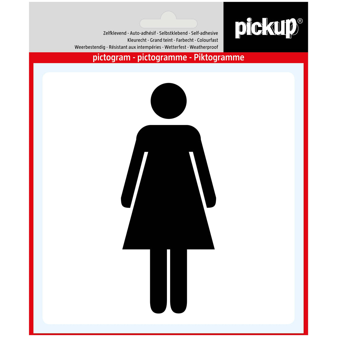 Pictogram Aufkleber 140x140 mm Symbol Frau P620-14 EAN 8711234339621