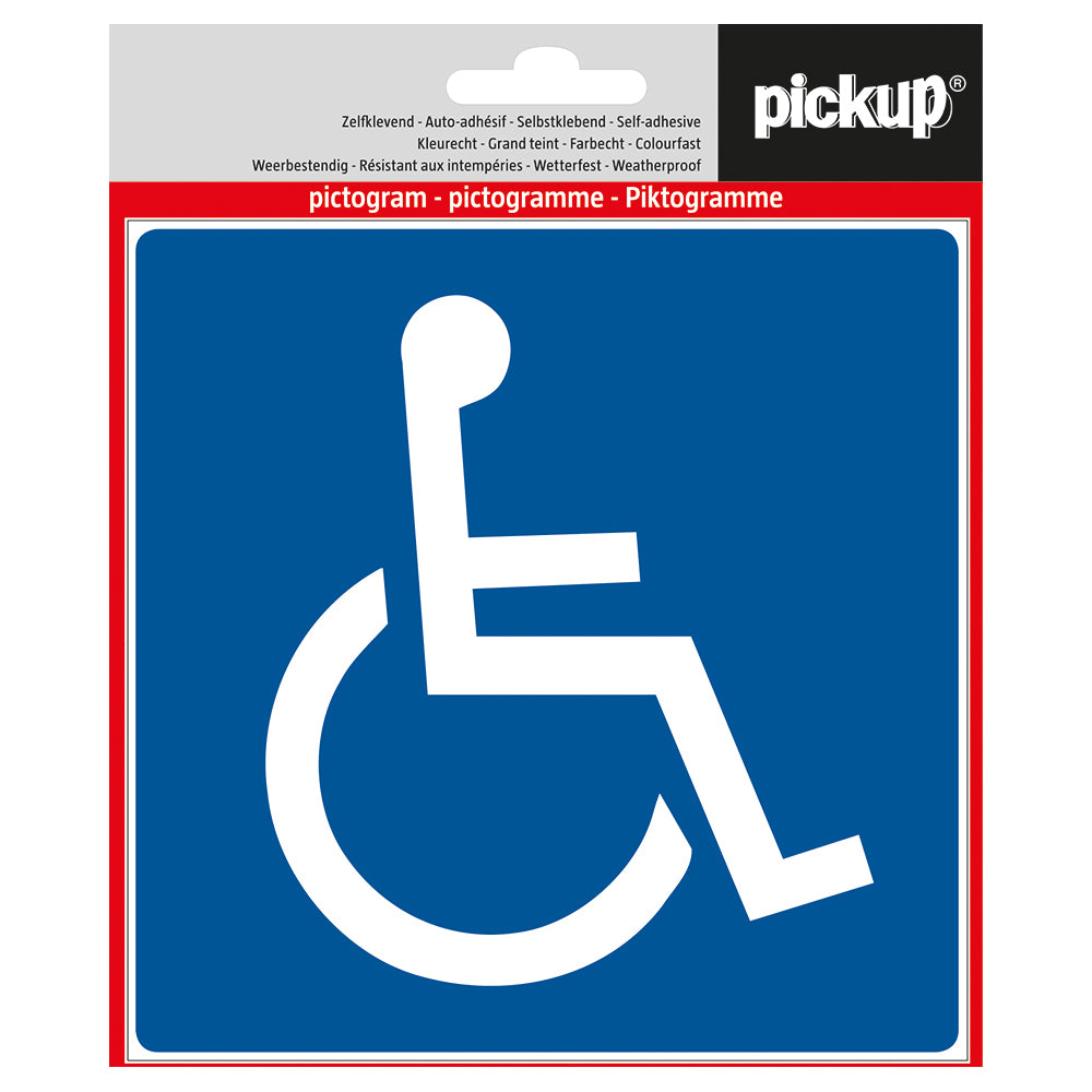 Pictogram Aufkleber 140x140 mm Behinderte Symbol P622-14 EAN 8711234339669