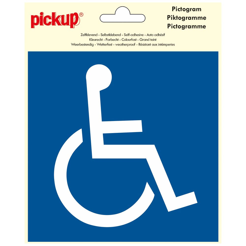 Pictogram 150x150 mm toegankelijk voor rolstoel P622-15 EAN 8711234376794