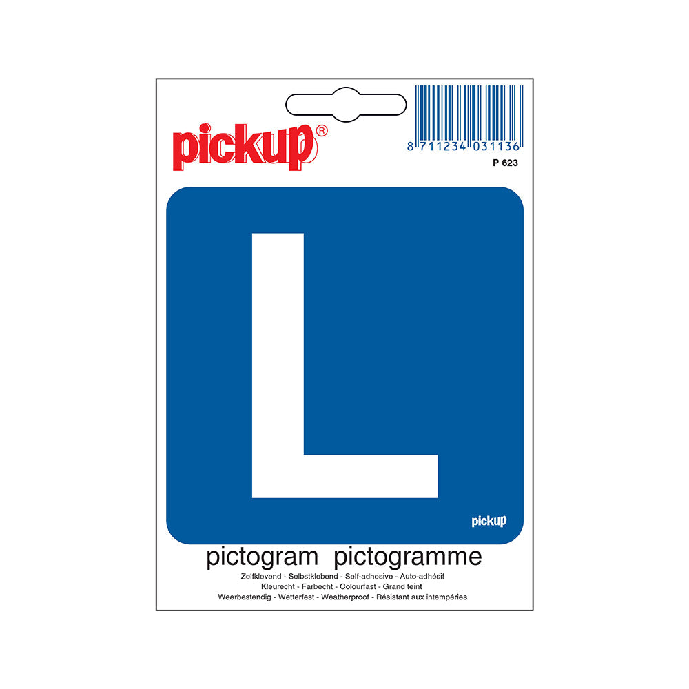 Pictogram 100x100 mm - Les - P623 - EAN 8711234031136 - zelfklevende vinyl sticker