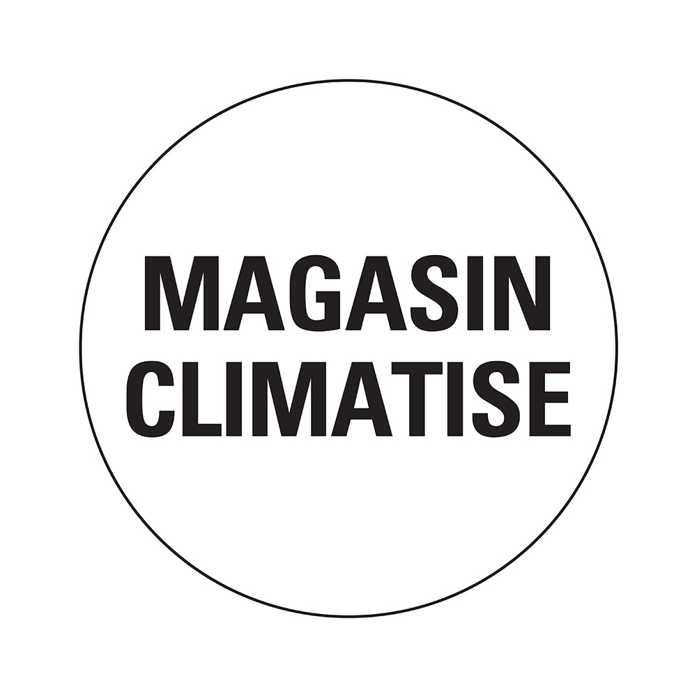 Pictogram rond 200 mm - Magasin Climatise - P656-20 - EAN 8711234031570 - zelfklevende vinyl sticker