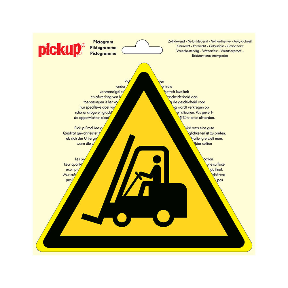 Pictogram driehoek 200 mm - Transportvoertuigen - P708-20 - EAN 8711234039194 - zelfklevende vinyl sticker